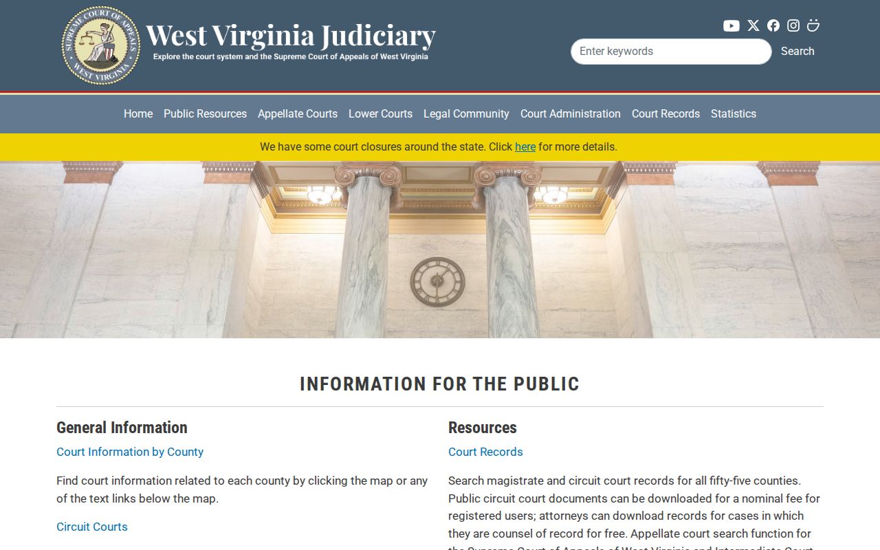 Wyoming County criminal court case public record information