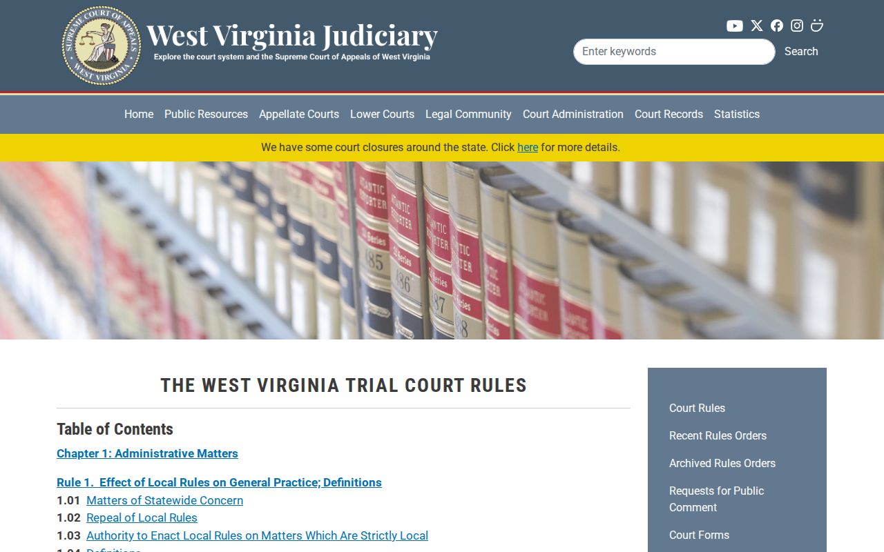 Wyoming County criminal court case access rules